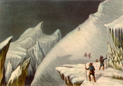 Stadium in de beklimming van de Mont Blanc, ca. 1853, 1946 door George Baxter