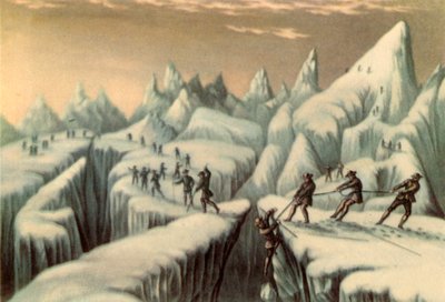 Stadium in de beklimming van de Mont Blanc, ca. 1853, 1946 door George Baxter