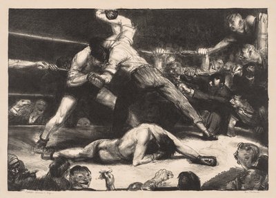 Een knock-out door George Bellows