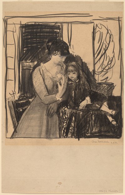 Anne en Haar Moeder door George Bellows