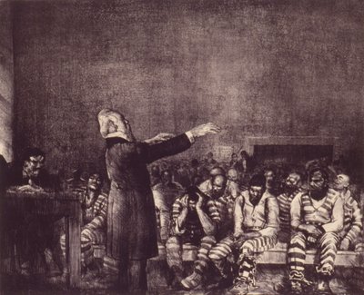 Benedictie in Georgië door George Bellows