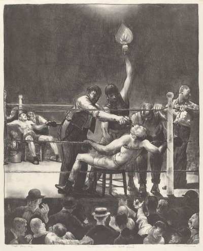 Tussen Rondes, Klein, Tweede Steen door George Bellows