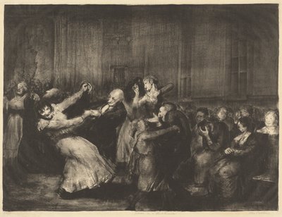 Dans in een gekkenhuis door George Bellows