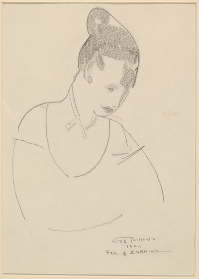 Elsie Speicher [verso] door George Bellows