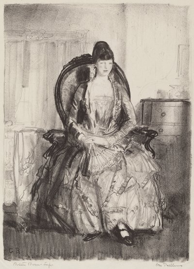 Dame met een Waaier door George Bellows