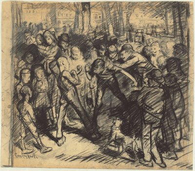 Straatgevecht [recto] door George Bellows
