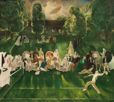 Tennistoernooi door George Bellows