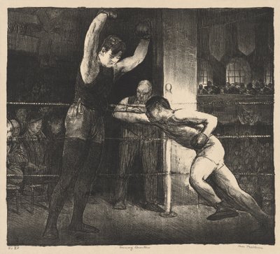Trainingsruimtes door George Bellows