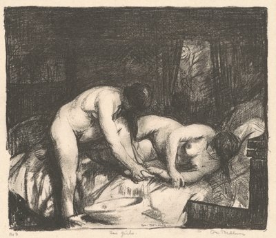 Twee meisjes door George Bellows