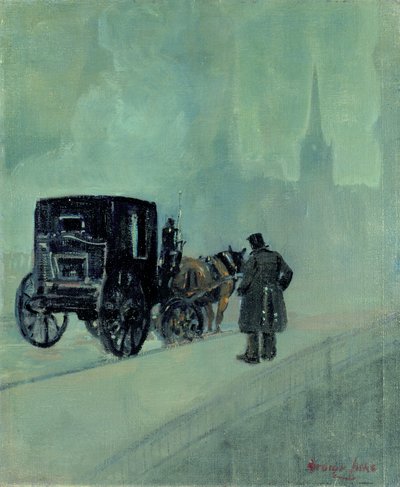 Een Mistige Nacht door George Benjamin Luks