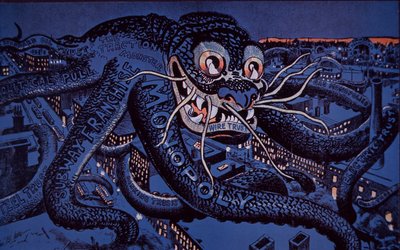Grote zakelijke trusts in de VS, hebzuchtige octopus van monopolie door George Benjamin Luks
