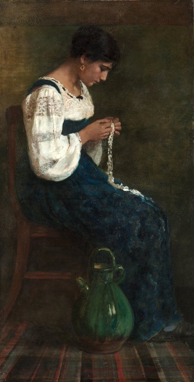 Kantmaakster van Capri door George Bernard Jr Butler