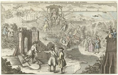 De tegenwoordige staat van Europa, 1742 door George Bickham (II)