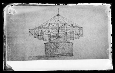 Lotts Molen, Flatbush, Brooklyn, een schets door W. H. Story, ca. 1872-87 door George Bradford Brainerd