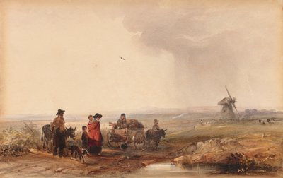 Zigeunerkamp, Nederland, 1800s door George Bryant Campion
