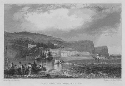 Teignmouth, Devonshire (gravure) door George Bryant Campion