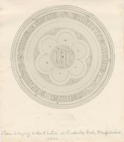 Paten van Teddesley Hall door George Buckler