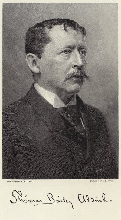 Portret van Thomas Bailey Aldrich door George C. Cox