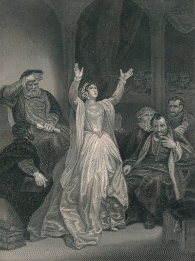 Veroordeling van Anne Boleyn, midden 19e eeuw door George C. Finden