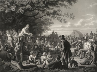 Stump Speaking door George Caleb Bingham