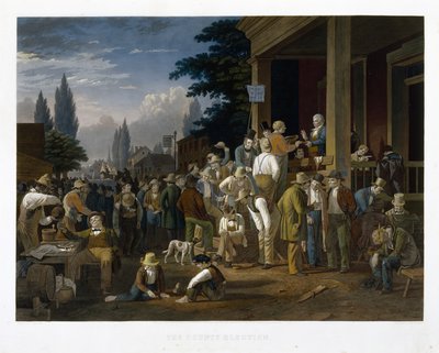 De provinciale verkiezing door George Caleb Bingham
