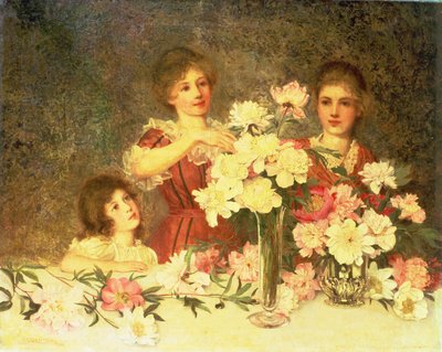 Het Schikken van de Pioenen, 1902 door George Carline