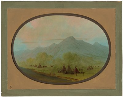 Een Klein Kraaidorp door George Catlin