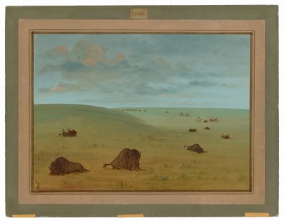 Na de Buffeljacht - Sioux door George Catlin