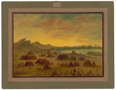 Een Apachee Dorp door George Catlin