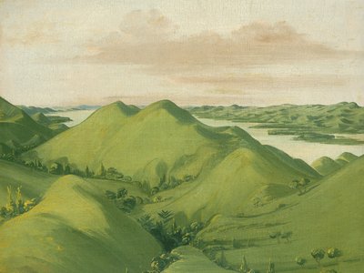 Prachtige Grassy Bluffs, 110 mijl boven St. Louis door George Catlin