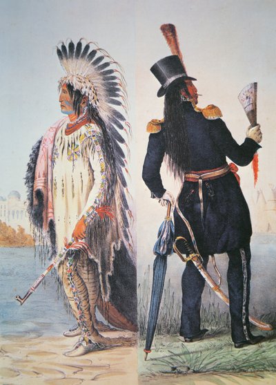 Beschaving van de Indiaan, c.1833 door George Catlin