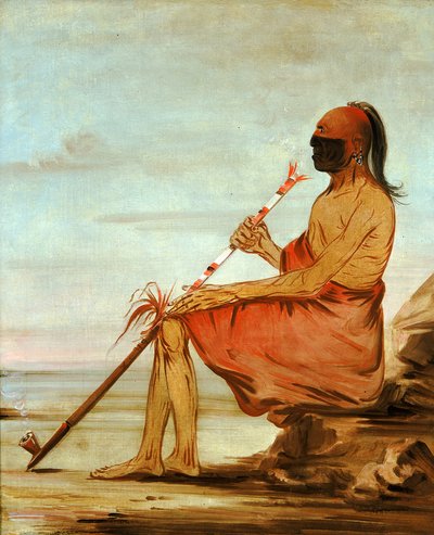 Coo-coo-coo, De Uil, een oude hoofdman door George Catlin