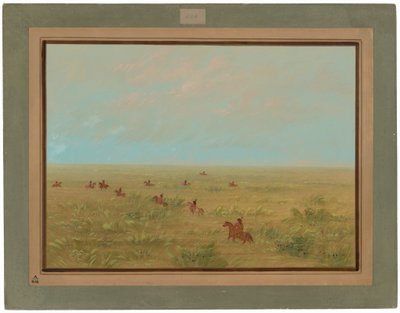 De Pampas drijven voor wilde runderen - Connibo door George Catlin