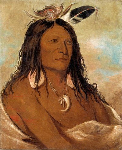 Eé-shah-kó-nee, Boog en Koker, Eerste Stamhoofd door George Catlin