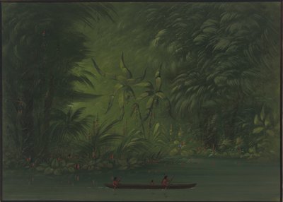 Ingang naar een Lagune, Oever van de Amazone door George Catlin