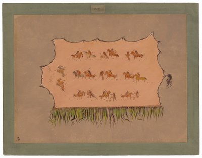 Facsimile van het gewaad van Chief Four Men - Mandan door George Catlin
