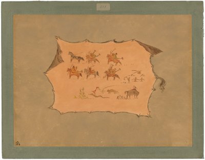 Facsimile van een Pawnee Doktersjas door George Catlin