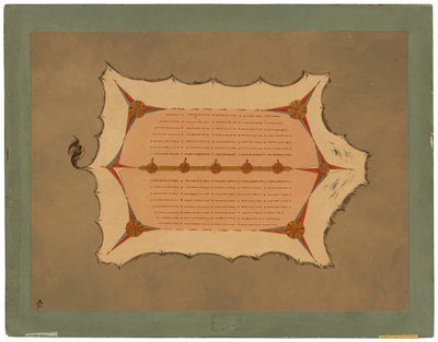 Facsimile van een Sioux-mantel met stekelvarkenkwasten door George Catlin