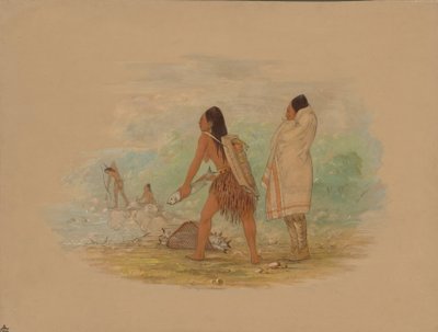 Flathead-indianen, 1861 door George Catlin
