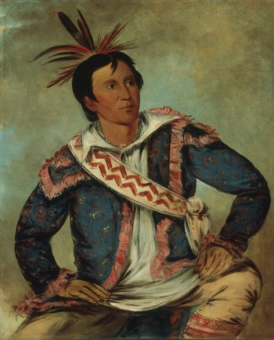 Há-tchoo-túc-knee, schildpad, een halfbloed door George Catlin