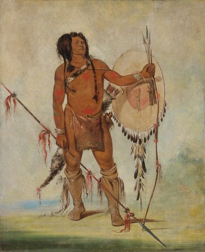 His-oo-sán-chees, kleine Spanjaard, een krijger door George Catlin