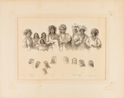 Indianen: 9 mannelijke en vrouwelijke torso