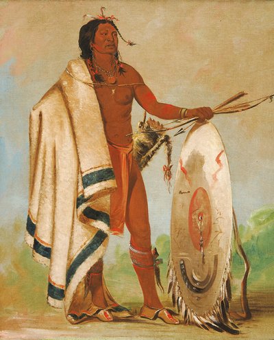 Kotz-a-tó-ah, Gerookt Schild, een vooraanstaande krijger door George Catlin