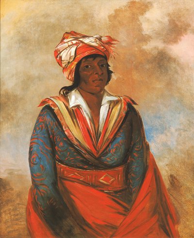 Kút-tee-o-túb-bee, Hoe doodde hij, een bekende dappere door George Catlin