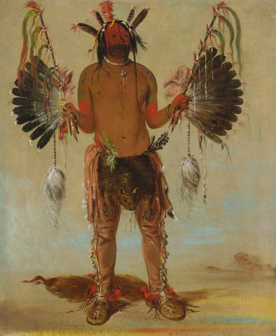 Mah-tó-he-ha, Oude Beer, een Medicijnman, 1832 door George Catlin