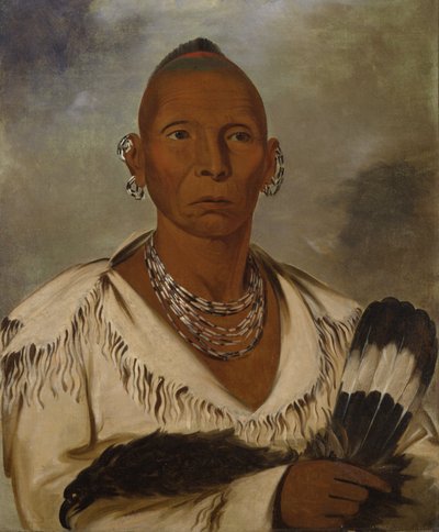 Múk-a-tah-mish-o-káh-kaik, Black Hawk, Prominente Sac Chief door George Catlin