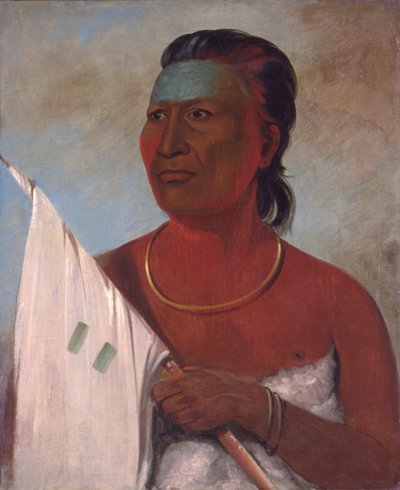 Náh-pope adviseur van Black Hawk, 1832 door George Catlin