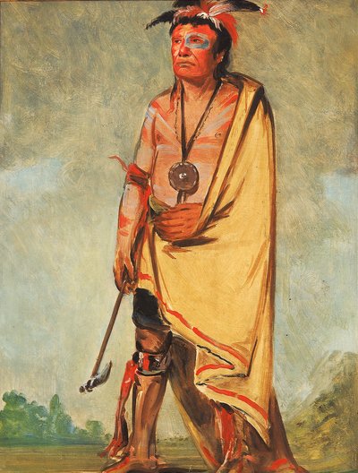 No-ak-chóo-she-kaw, Hij die de struiken doorbreekt door George Catlin