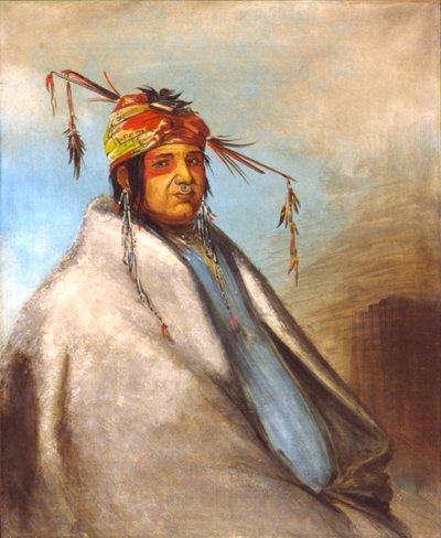 Non-on-dá-gon, een opperhoofd door George Catlin