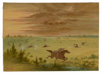 Struisvogeljacht, Buenos Aires - Auca door George Catlin